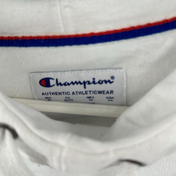 Champion White Hoodie Sweatshirt Men's Sz XL - Picture 2 of 3